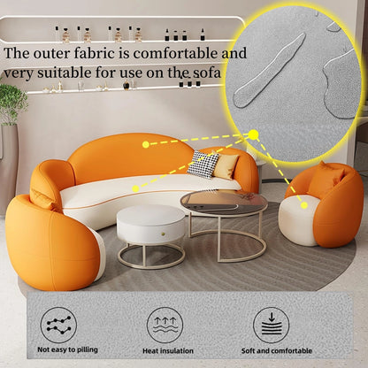 Aihm-Lon Commercial Sofa Set with Single Lounge Chairs and Coffee Table 67"-102"