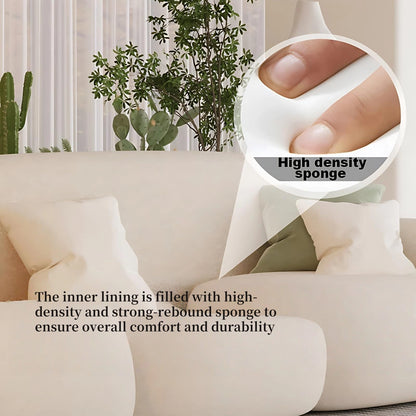 Aihm-Lon Commercial Grade White Sofa Set with Table Chair for Client Seating Area 83"-98"