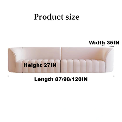 Aihm-Lon Commercial Grade  Leather Sofa Set with Table Chair 87"-120"