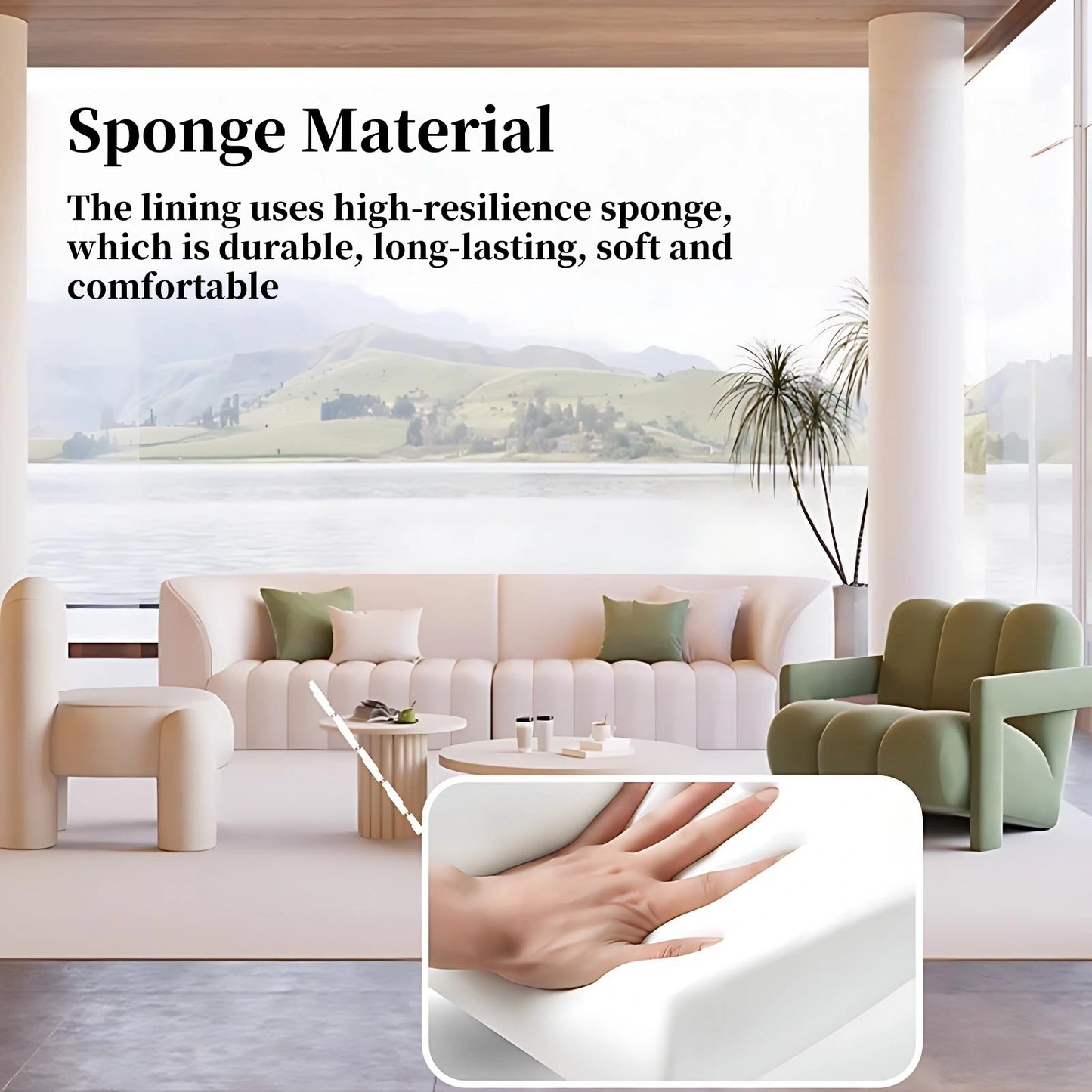 Aihm-Lon Commercial Grade  Leather Sofa Set with Table Chair 87"-120"