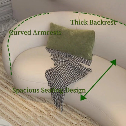 Aihm-Lon Commercial Grade Leather Sofa Set with Coffee Table Chair 83"-107"