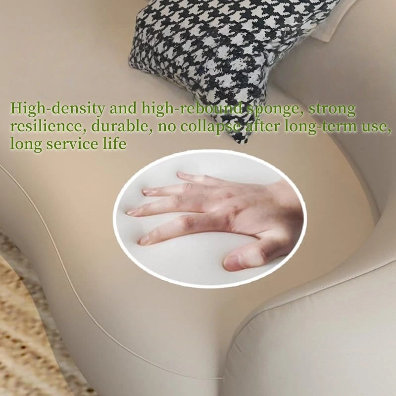 Aihm-Lon Commercial Grade Leather Sofa Set with Coffee Table Chair 83"-107"