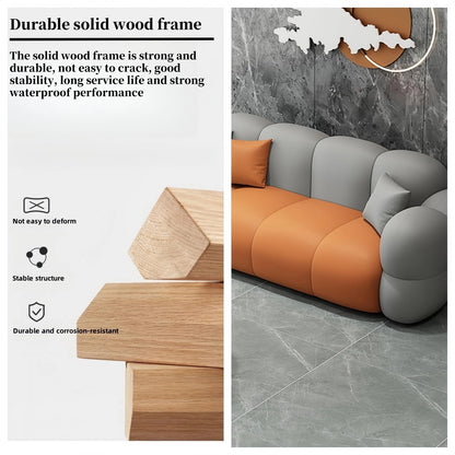 Aihm-Lon Commercial Use Grey Sofa Set with Stool and Coffee Tables for Reception Area 63"-102"