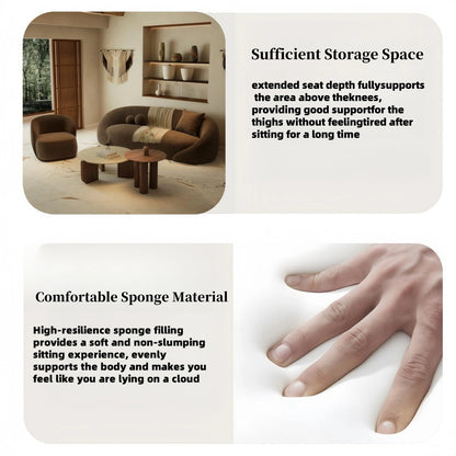 Aihm-Lon Commercial Grade sofa Set with Wood Coffee Table and Chair 67"-94"