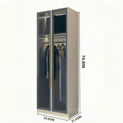 Aihm-Lon Wardrobes with Multi-Layer Storage Function and Smart Auto-Illumination 24"-94"