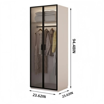 Aihm-Lon Translucent Custom Wardrobe with Smart Lighting and Classification Storage Area 24"-102"