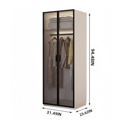 Aihm-Lon Translucent Custom Wardrobe with Smart Lighting and Classification Storage Area 24"-102"