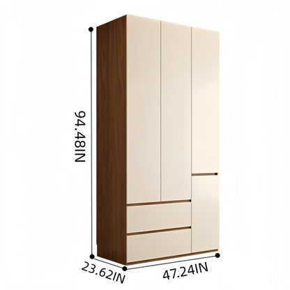 Aihm-Lon Wooden Wardrobe with Multiple Storage Spaces 63"-94"